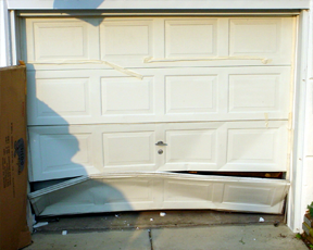 Damaged Garage Door Panel Repair - Elite Garage Door